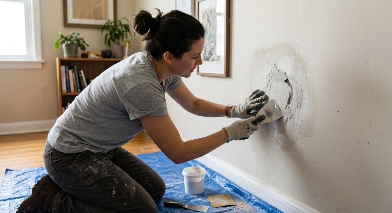 Bedroom Wall Repair in Alpharetta, GA