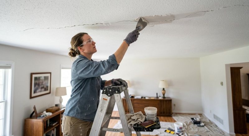 Ceiling Crack Repair in Kansas City, KS